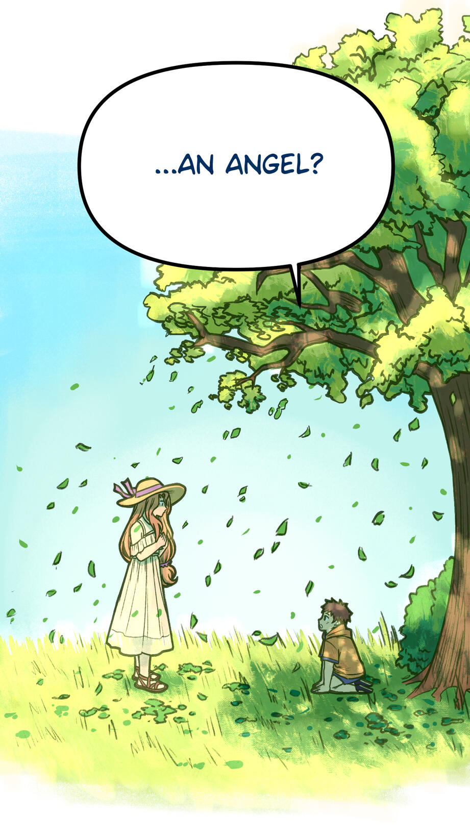 The sunlight that filters through the trees